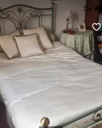 Letto in ferro battuto da una piazza e mezza e acc