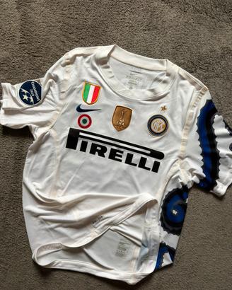 Maglia calcio inter match worn issued Triplete