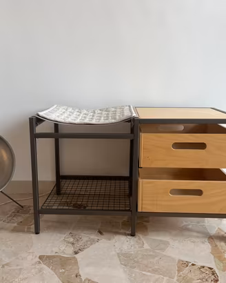 Panca / mobile Ikea Veberod - stile industriale
