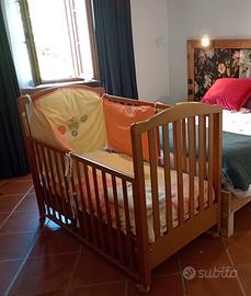 LETTINO FOPPA PEDRETTI + paracolpi, materasso