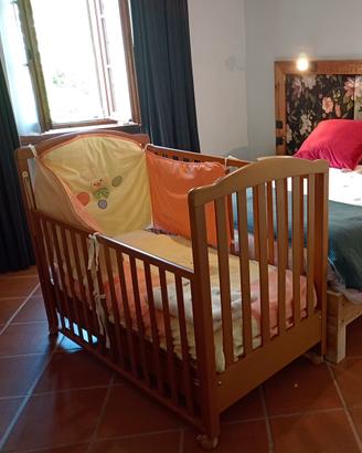 LETTINO FOPPA PEDRETTI + paracolpi, materasso