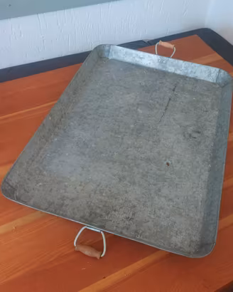 Vassoio XL vintage in metallo 