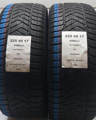 2 GOMME 225 45 17 PIRELLI A1848