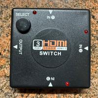 SWITCH HDMI 1080p 3 PORT FULL HD SDOPPIATORE