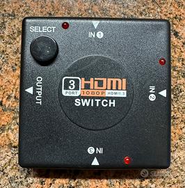 SWITCH HDMI 1080p 3 PORT FULL HD SDOPPIATORE