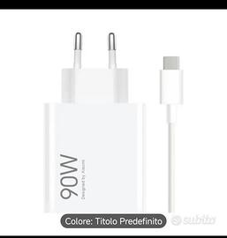 Caricabatterie USB-C 90W ricarica rapida – nuovo