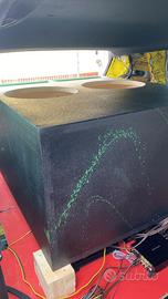 Box per doppio 38 subwoofer