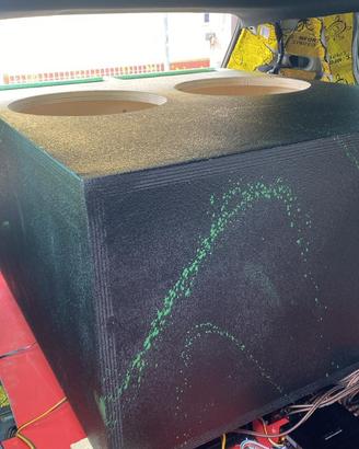 Box per doppio 38 subwoofer