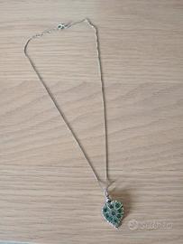 Collana Argento 925 & Radici di Smeraldo