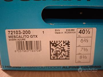 SCARPA MESCALITO GTX  40 1/2 - NUOVE