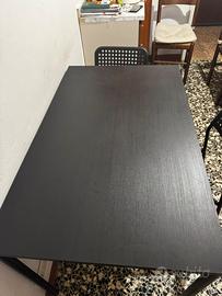 Tavolo IKEA SANDSBERG con 4 sedie ADDE - NERO