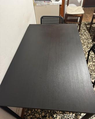 Tavolo IKEA SANDSBERG con 4 sedie ADDE - NERO