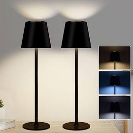 Set 2 Lampade LED da Tavolo Senza Fili Ricaricabil