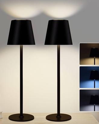 Set 2 Lampade LED da Tavolo Senza Fili Ricaricabil