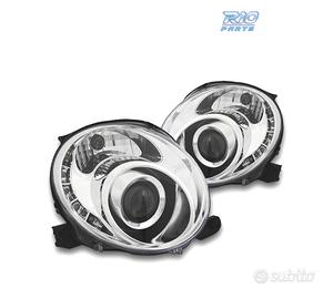 FARI FIAT 500 07-15 LUCE DIURNA TFL FONDO CROMATO