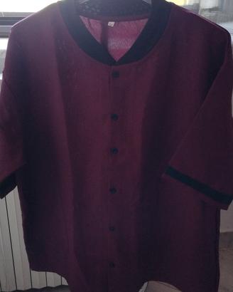 camicia uomo collo coreana 