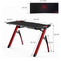 Scrivania gaming  con led - Brand SogesFurniture