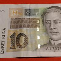 10 KUNA 2001 Croazia banconote