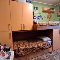 Arredamento cameretta a ponte sfalsato