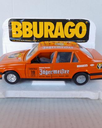 MODELLO AUTO ALFA ROMEO 75 JAGERMEISTER BURAGO