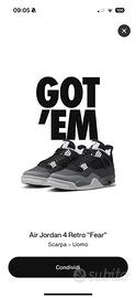 Air Jordan 4 Retro “Fear”