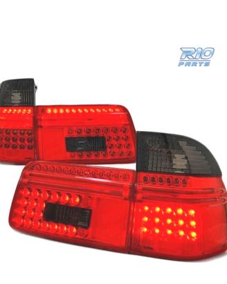 FARI LED BMW E39 97-00 TOURING ROSSO FUMÉ LED