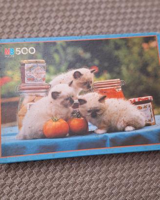 Puzzle 500 pezzi Milton Bradley anni '80
