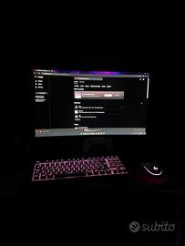 PC Gaming completo + Monitor curvo 144Hz+Periferic