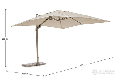 Ombrellone 3x3m usato 1 anno