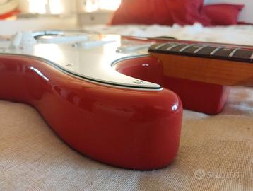60' stratocaster fiesta red, assemblata Musikraft