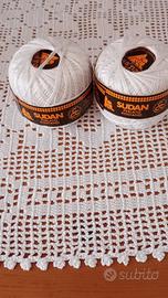 gomitoli cotone bianco