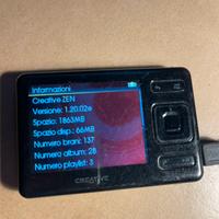 Lettore MP3 audio video Creative ZEN prima version
