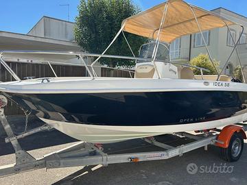 Barca Idea Marine 58 Open Line, con carrello PASCA