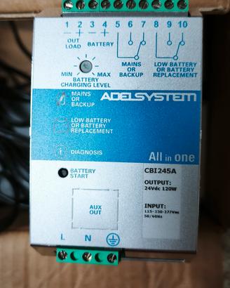 Alimentatore da guida Din in 230 V. out 24 Vdc 