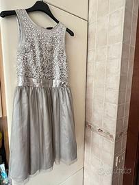 Vestito da cerimonia da bambina grigio Bonprix
