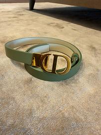 Cintura Reversibile Dior 30 Montaigne Verde Oliva