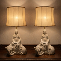 Coppia lampade orientali in ceramica