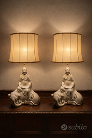 Coppia lampade orientali in ceramica
