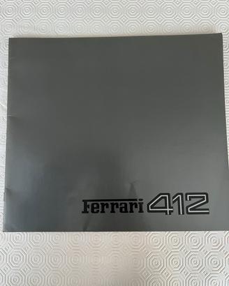 Ferrari 412 , catalogo originale
