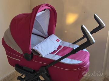 Trio Inglesina: ovetto, culla, passeggino. Rosso.