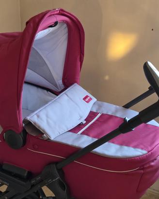 Trio Inglesina: ovetto, culla, passeggino. Rosso.