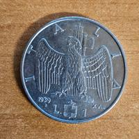 LIRA 1 Regno  Vittorio Emanuele III  1939 IMPERO