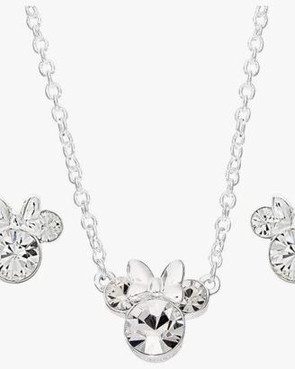 Disney Minnie Mouse Crystal Stud Orecchini e Colla