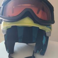 Caasco Alpina verde fluo con mascherina. 