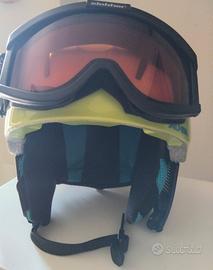 Caasco Alpina verde fluo con mascherina. 