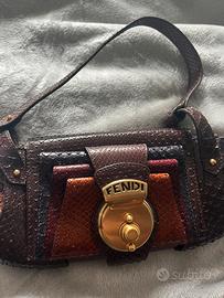 Borsa Fendi Pochette Pitone