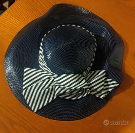 cappello blu donna vintage