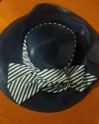 cappello blu donna vintage