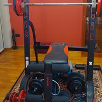 Panca più  bilanciere completo di pesi