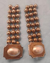 Orecchini vintage in metallo dorato